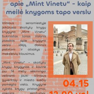 JONAS VALONIS apie „Mint Vinetu“ – kaip meilė knygoms tapo verslu