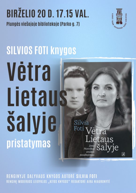 SILVIOS FOTI knygos „VĖTRA LIETAUS ŠALYJE“ pristatymas
