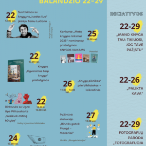 Nacionalinė bibliotekų savaitė Plungėje 2024