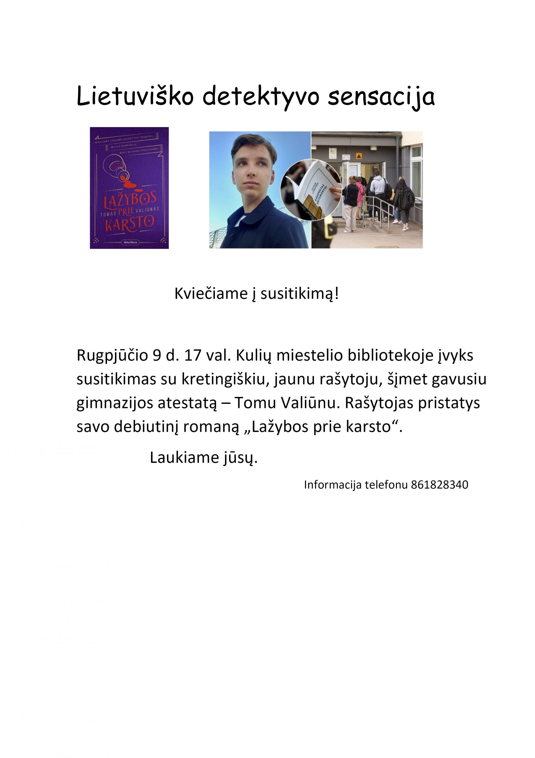 SUSITIKIMAS SU TOMU VALIŪNU KULIUOSE