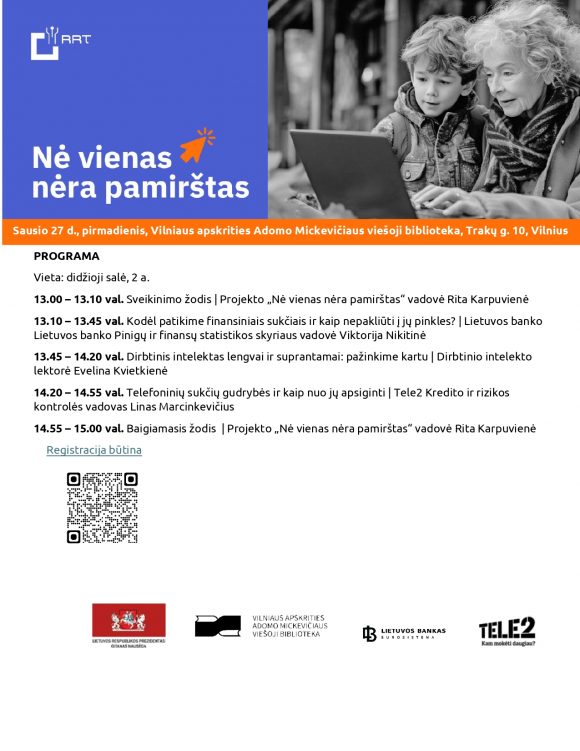 Programa_sausio 27 d__page-0001 „Nė vienas nėra pamirštas“ ir vėl kviečia klausytis skaitmeninius įgūdžius lavinančių paskaitų