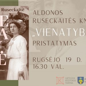 Genutės projekto plakatai (1920 x 1080 px).zip - VIENATYBĖ ALDONOS RUSECKAITĖS KNYGOS „VIENATYBĖ. RAŠYTOJOS ONOS PLEIRYTĖS-PUIDIENĖS-VAIDILUTĖS LIKIMO VINGIAI“ PRISTATYMAS