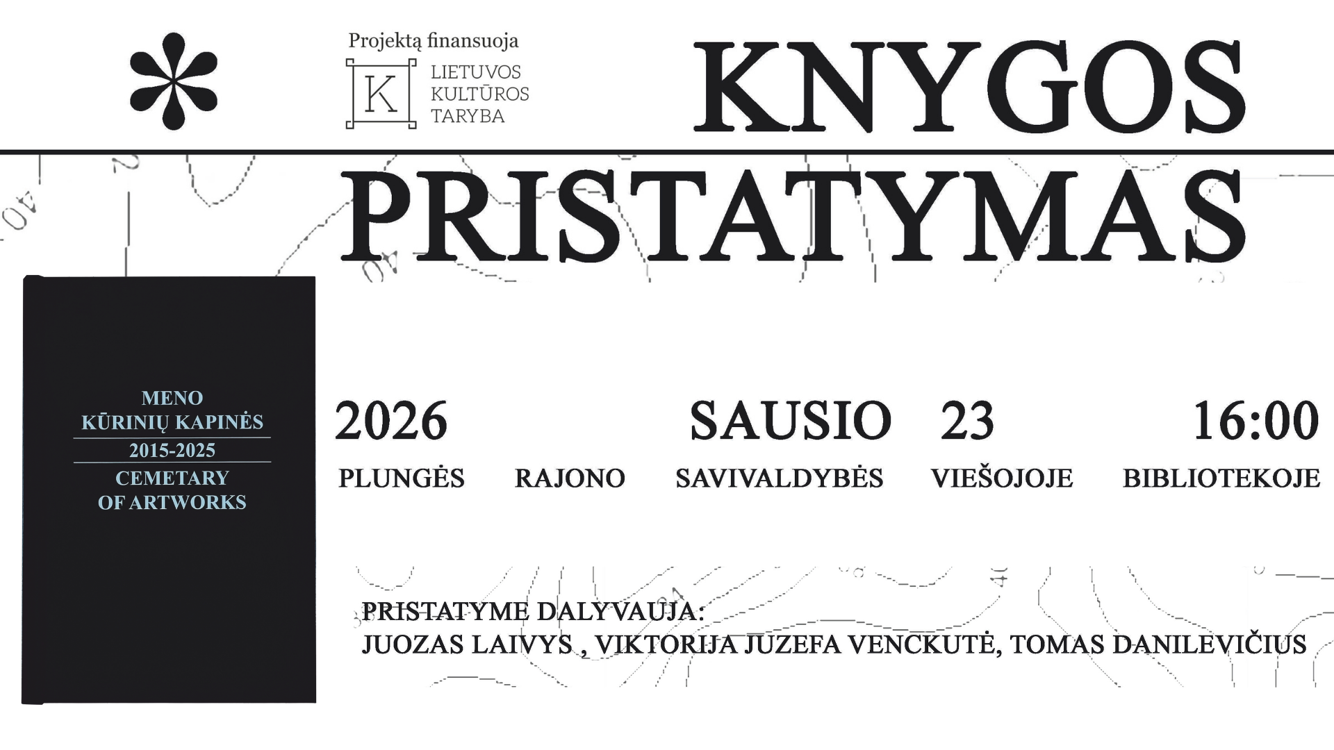Juozo Laivio knygos „Meno kūrinių kapinės 2015-2025″ pristatymas
