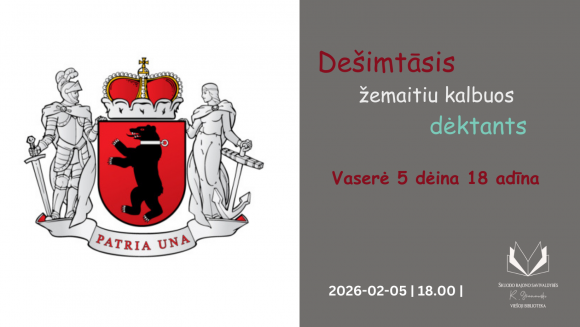 Skuodo diktantas Dešimtāsis žemaitiu kalbuos dėktants