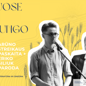Cover RUGIUOSE PRIE BABRUNGO: Arūno Streikaus paskaita+Eriko Siliuk paroda
