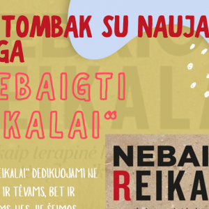 Plakatas 1 Eva Tombak su naujausia knyga „Nebaigti reikalai“