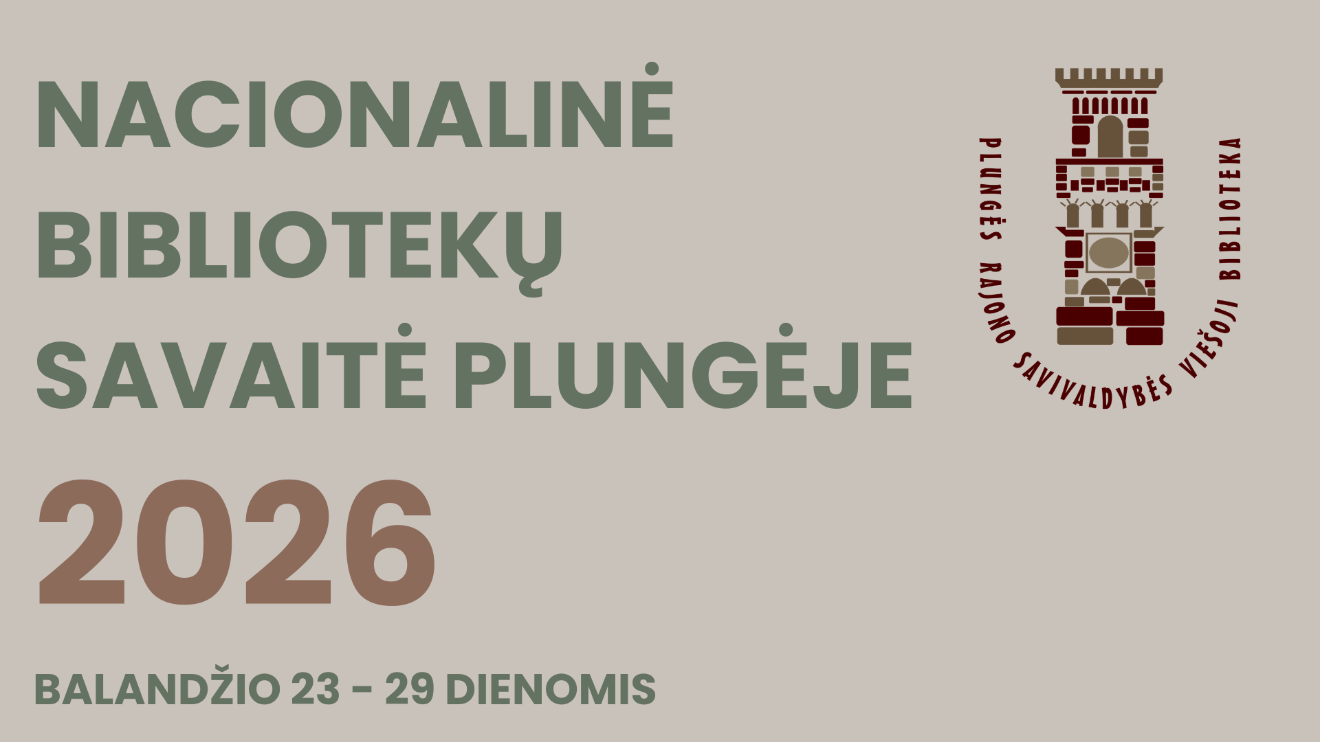 Nacionalinė bibliotekų savaitė cover NACIONALINĖ BIBLIOTEKŲ SAVAITĖ