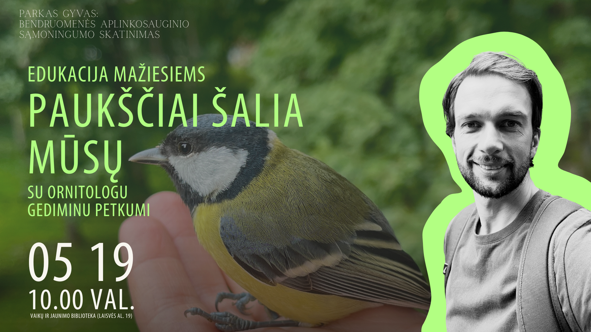 Edukacija mažiesiems: Paukščiai šalia mūsų