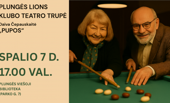 PLUNGĖS LIONS KLUBO TEATRO TRUPĖS spektaklis „PUPOS“