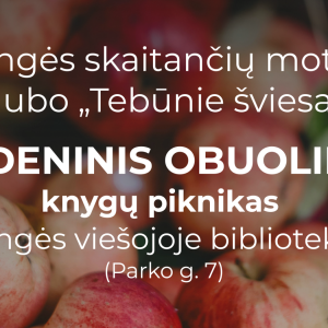 OBUOLINIS PIKNIKAS bibliotekoje